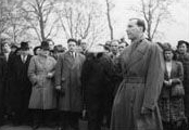 Derek Prince predigt im Hyde Park, London, 1950